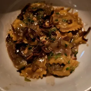 Leek and mushrooms pasta