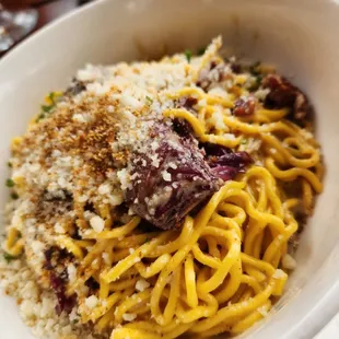 Pretzel Mustard Spaghetti