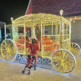 A carriage with lots of light