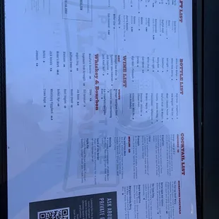Menu as of 8.21.22