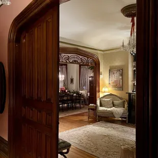 Giant solid wood doors at Pratt Taber