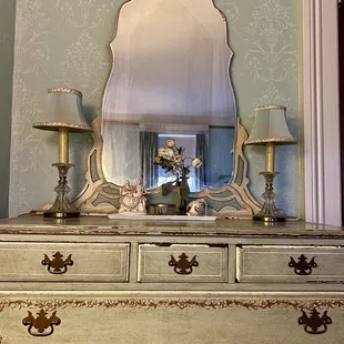 Pretty dresser in Winter Room at Pratt Taber