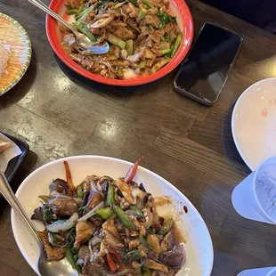 Spicy Eggplant Stir-Fried, Pad See Eew Stir-Fried Noodle