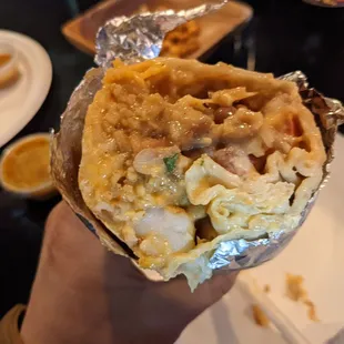Shrimp burrito