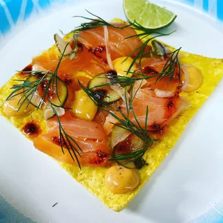 Smoked Salmon Tostada