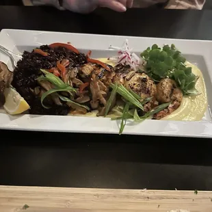 Thai basil garlic shrimp