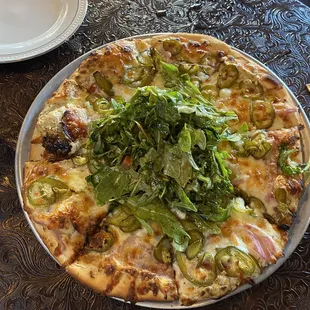 Hot honey jalapeño pizza!