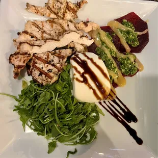 Burrata and beet salad