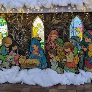 Nativity scene in the Visitor Center during Christmas at the Chapel 2022