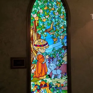 One of 30 Stained Glass Windows in the Chapel