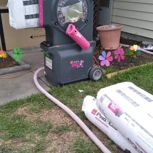 Precision Air also has blown in insulation to make your home even more efficient.  Great job team!!