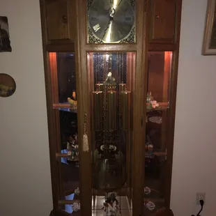 My grandfather clock that I bought from Germany that Troy took Great pride in fixing it.