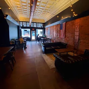 the interior of a coffee shop