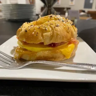 Breakfast croissant!