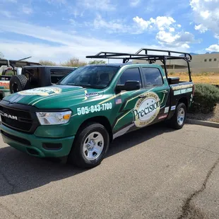 Precision Garage Door of Albuquerque and Santa Fe Service Vehicle.