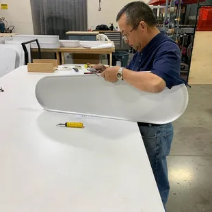 Custom vacuum formed chain guards using ABS.