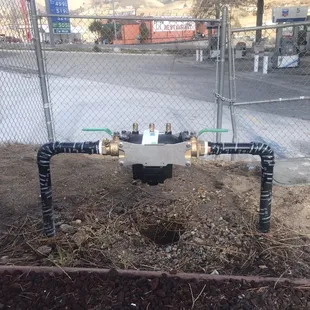 Installed this new backflow assembly. We replace and test backflows.
