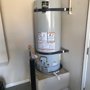 This was a water heater we just installed.  We brought it completely up to code.