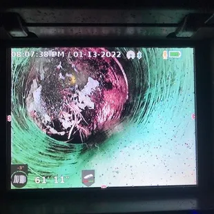 Our camera and locator helped us find this major blockage. We were able to make the repair quickly and get them up and draining.