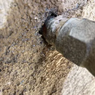 Cracked at the weld.