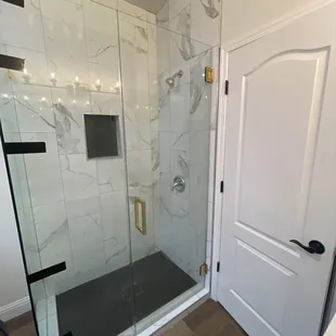 Shower glass door