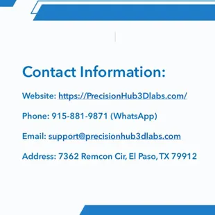 Contact information