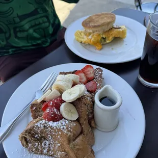 French toast and Egg Sandwich