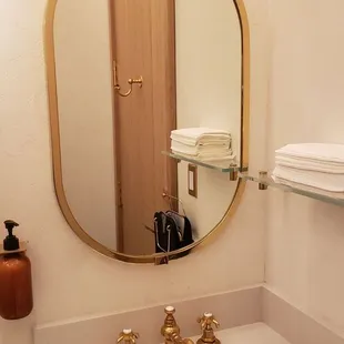 Beautiful bathroom mirror.