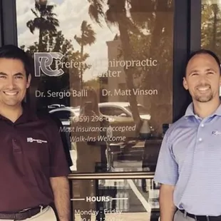 Dr. Sergio Balli and Dr. Matt Vinson