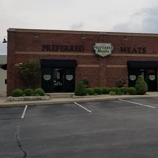 the front of the building