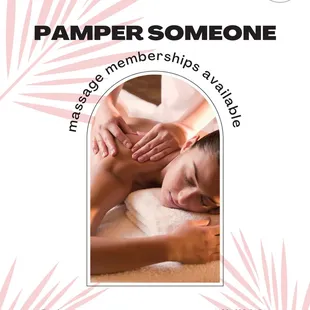 We have massage memberships for sale!