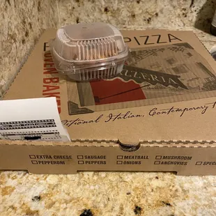 Carryout from Pregio Pizza, Downey, CA 9/20/21