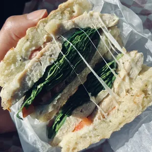 Chicken pesto panini