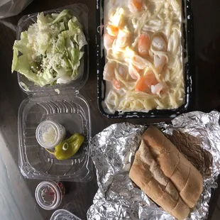ToGo Shrimp Alfredo Angel Hair
