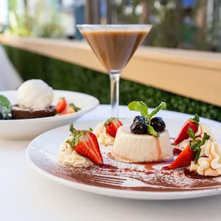 Espresso Tinis and dessert
