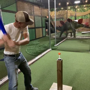 Every hole has its own fun obstacle to tee from.