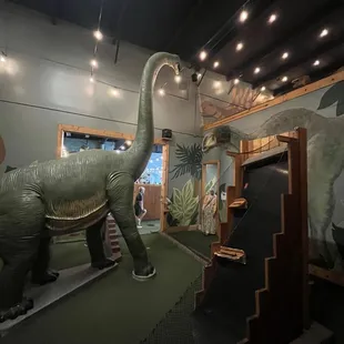 Fun dino decorations and wall murals
