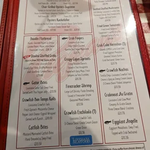menu, sandwiches
