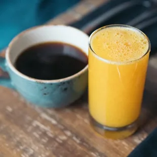 Coffee and Freshly Squeezed Orange Juice