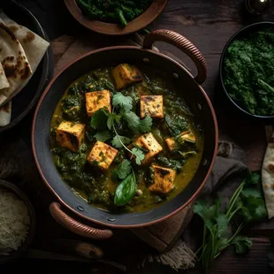 Indulge in the Creamy Goodness of Saag Paneer - A true vegetarian delight!