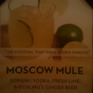 If you like ginger, must try this! They mix it with Gosling's Ginger Beer!