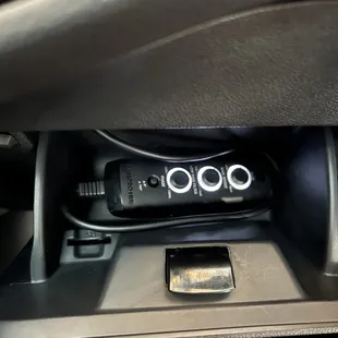 Conveniently tucked away within reach.