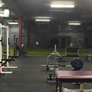 Workout and Strength and Training Area at Premier Baseball Kansas City Baseball Facility