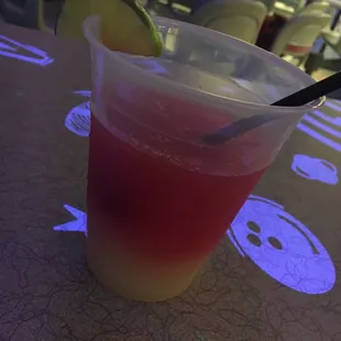 One of their frozen drinks. Very strong.