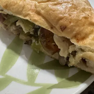 My Delicious calzone half!