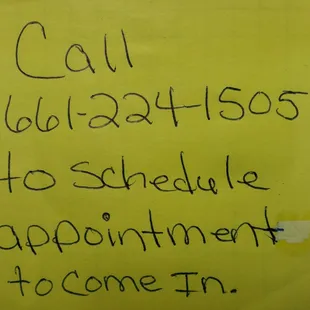 OPEN BY APPOINTMENTS. CALL TO ASK ANY QUESTIONS ABOUT RENTALS.  CALL 661-224-1505