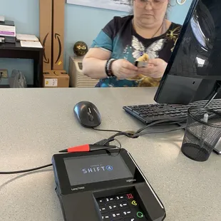 Tessa very rude and unprofessional up front desk, lady deal with the man checking in instead of her !
