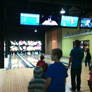 Nice new bowling lanes and balls