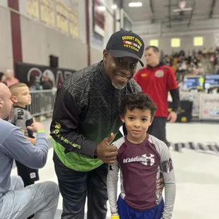Michael wins in No Gi Jiu Jitsu and GM Liner coaching his kids