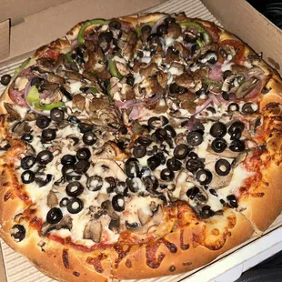 Half Olive &amp; Mushroom, Half Blockbuster